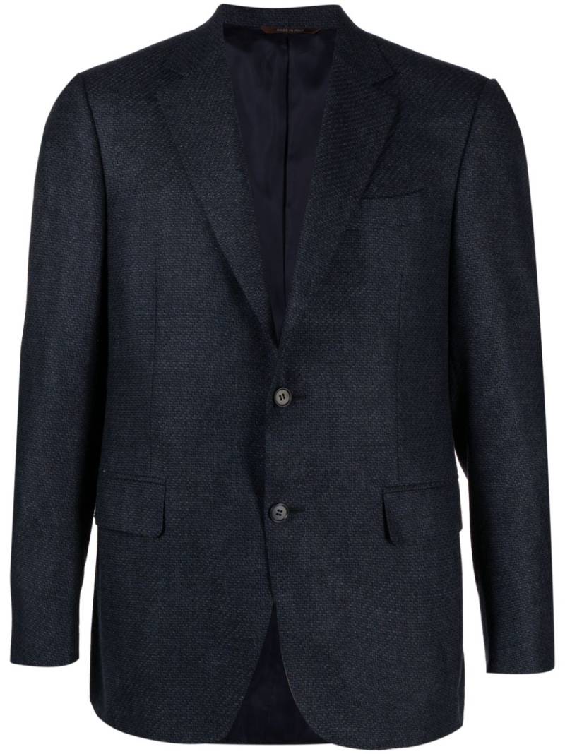 Canali notched-lapels wool blazer - Blue von Canali