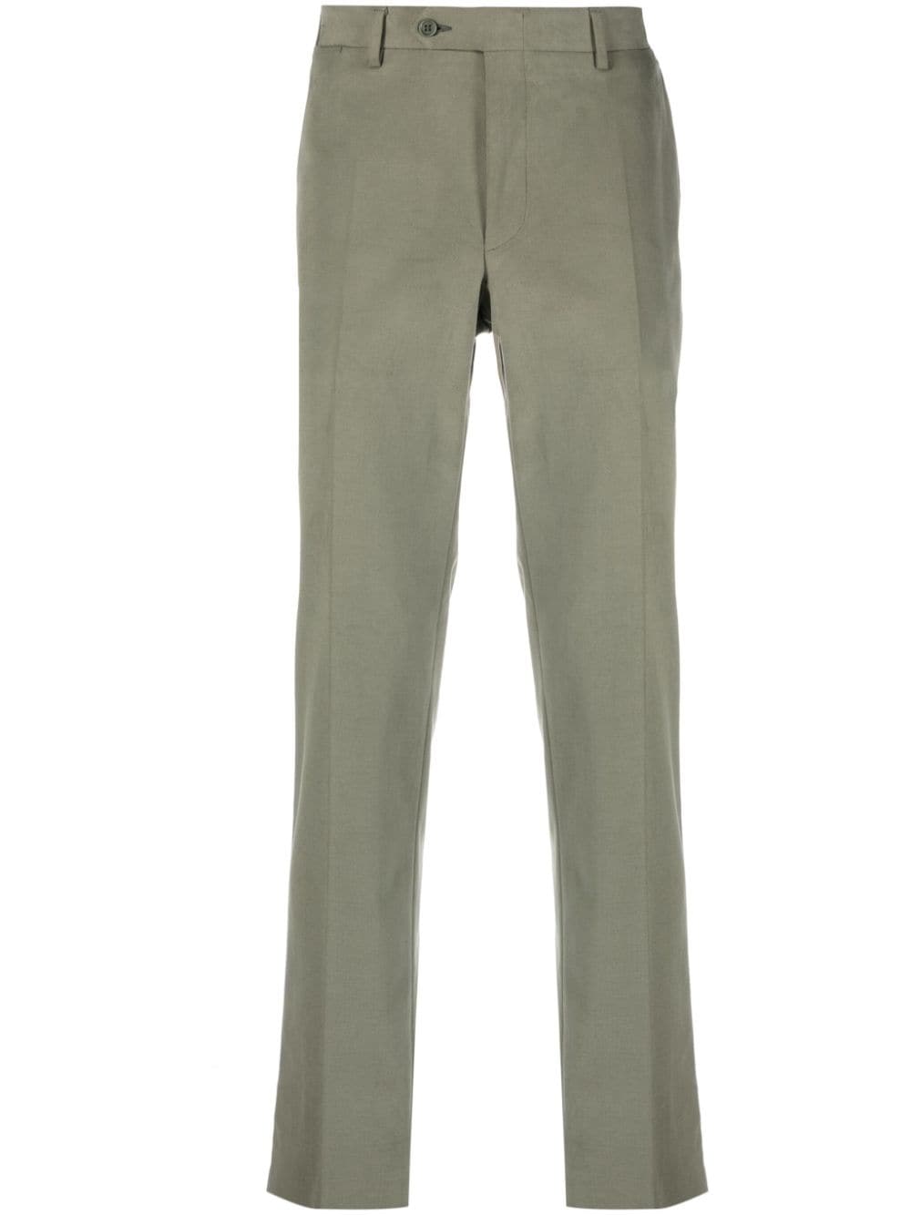 Canali off-centre straight-leg chinos - Green von Canali