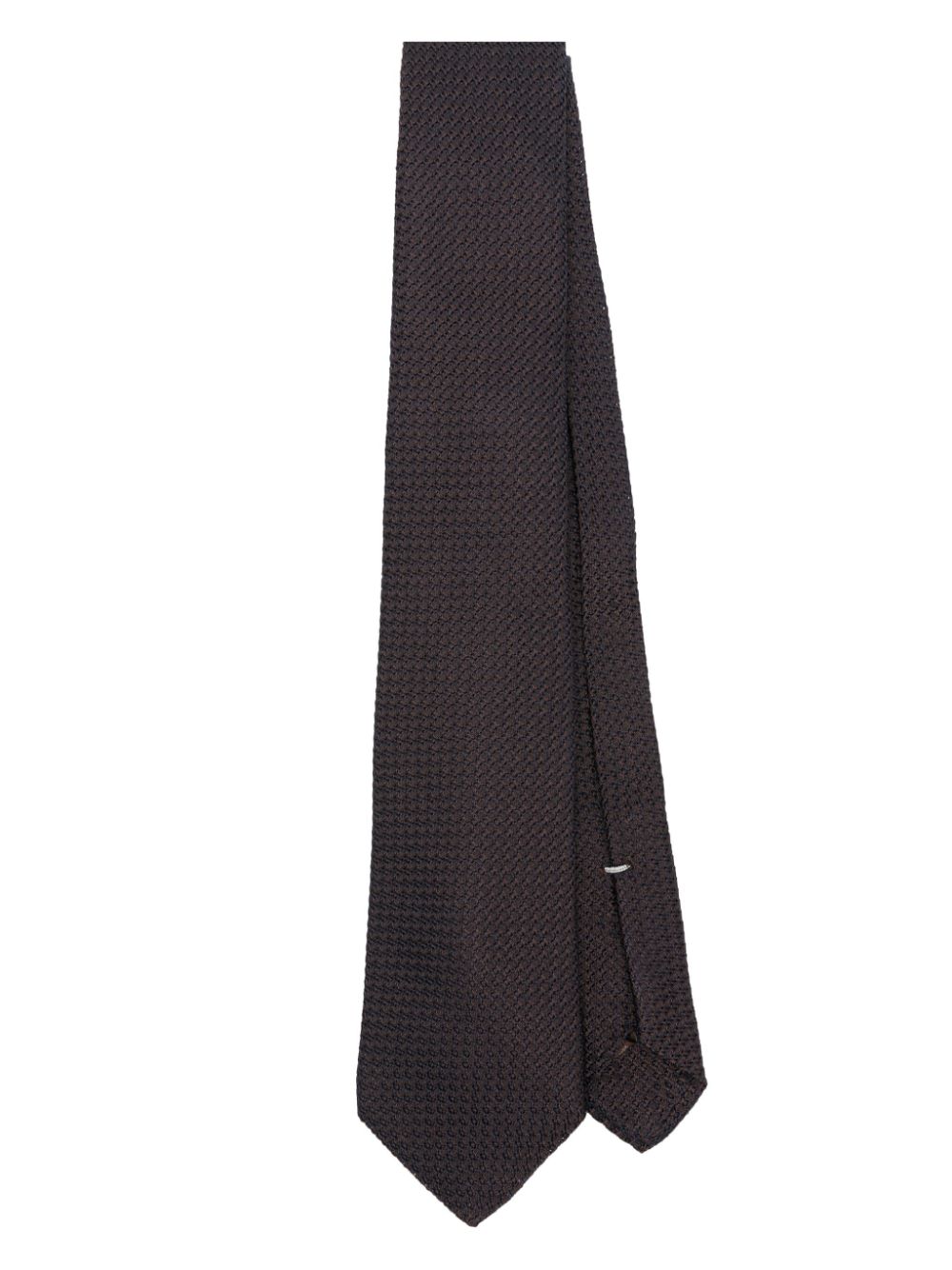 Canali patterned-jacquard silk tie - Brown von Canali