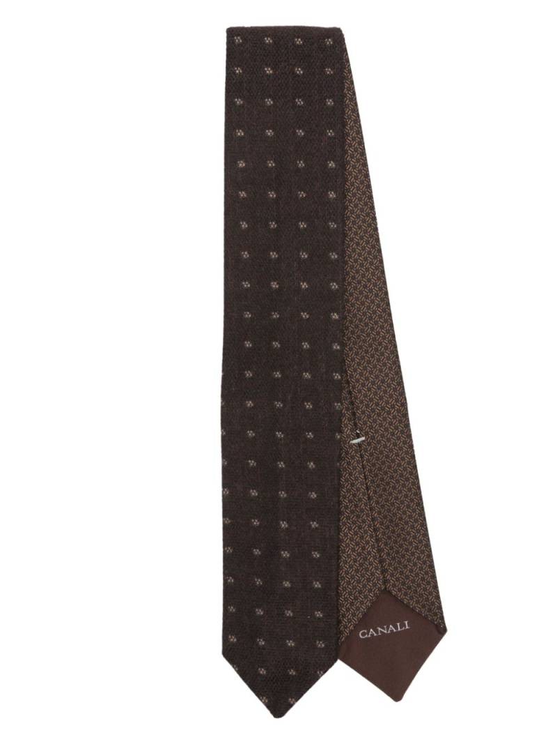 Canali patterned-jacquard tie - Brown von Canali