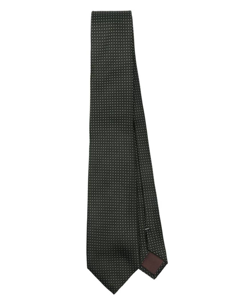 Canali patterned-jacquard tie - Green von Canali