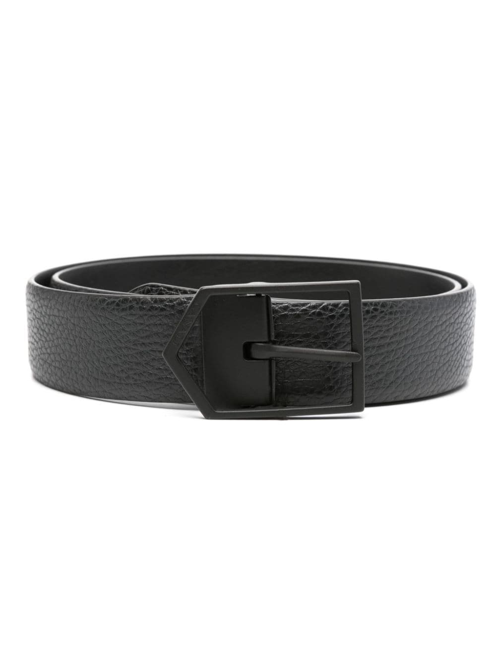 Canali pebbled leather belt - Black von Canali