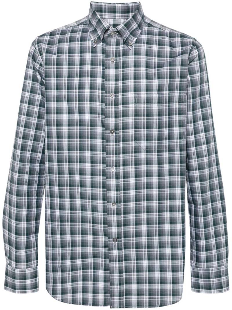 Canali plaid-check shirt - Grey von Canali