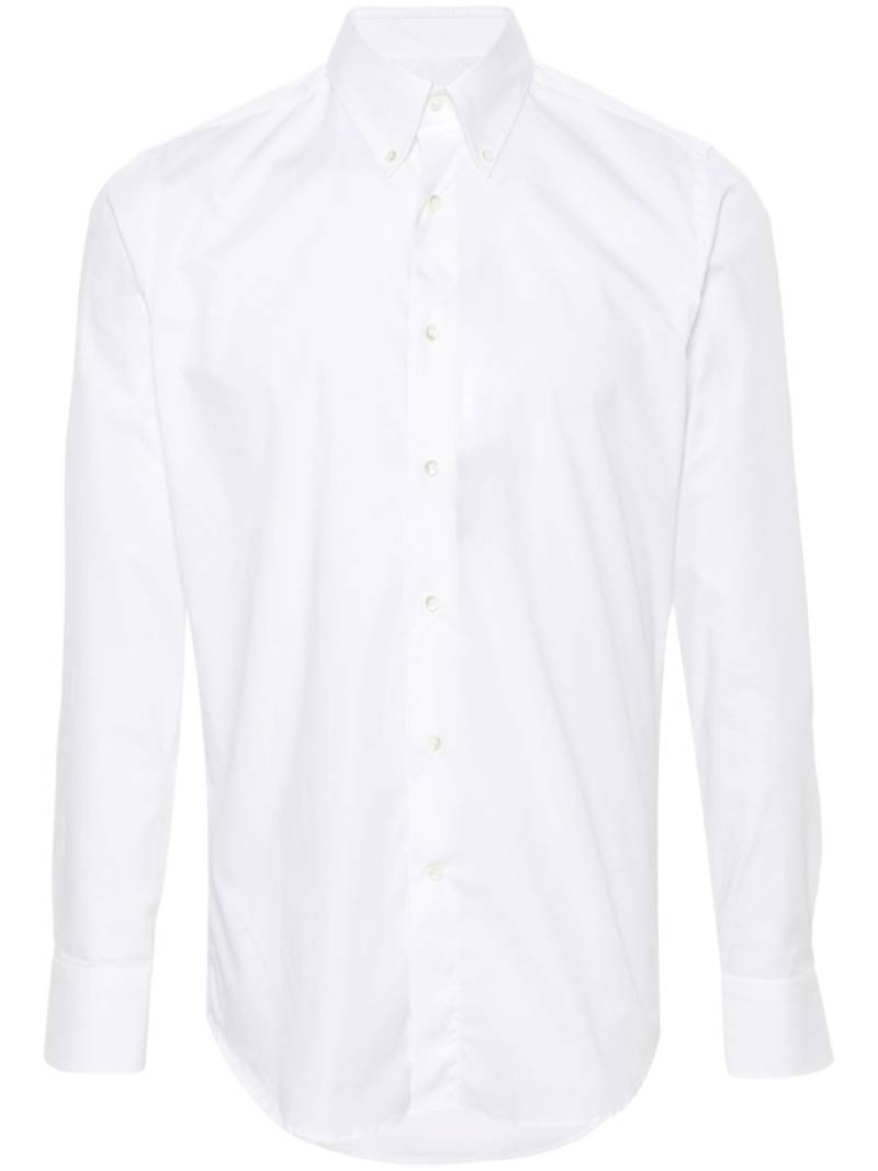 Canali poplin shirt - White von Canali