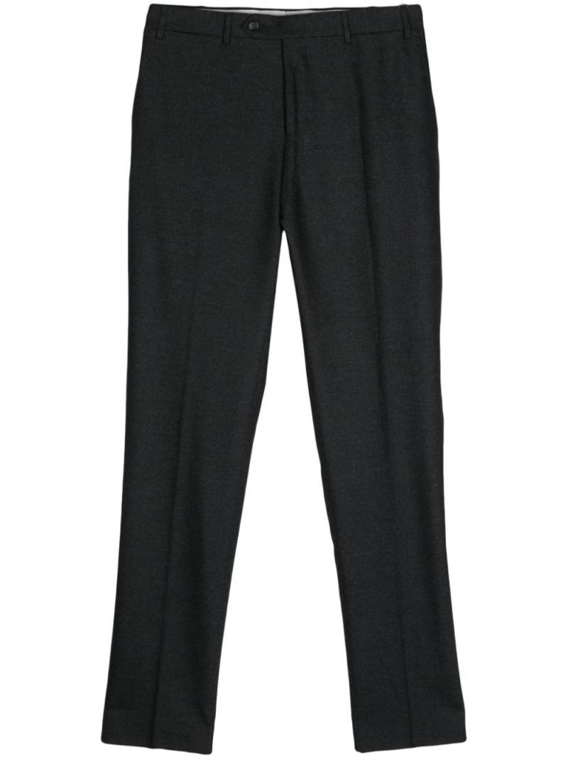 Canali pressed-crease tailored trousers - Black von Canali