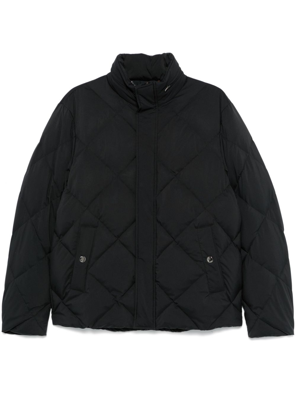 Canali quilted jacket - Black von Canali