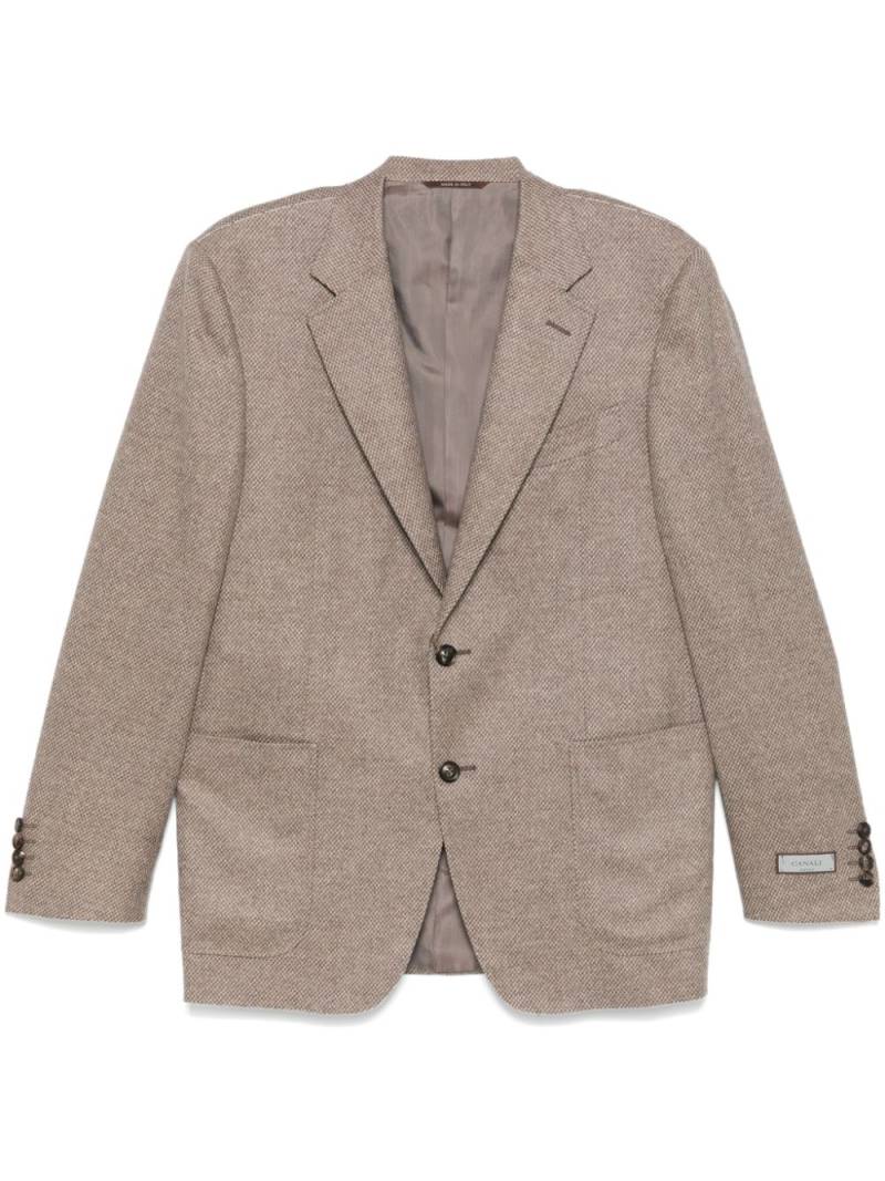 Canali single-breasted blazer - Brown von Canali