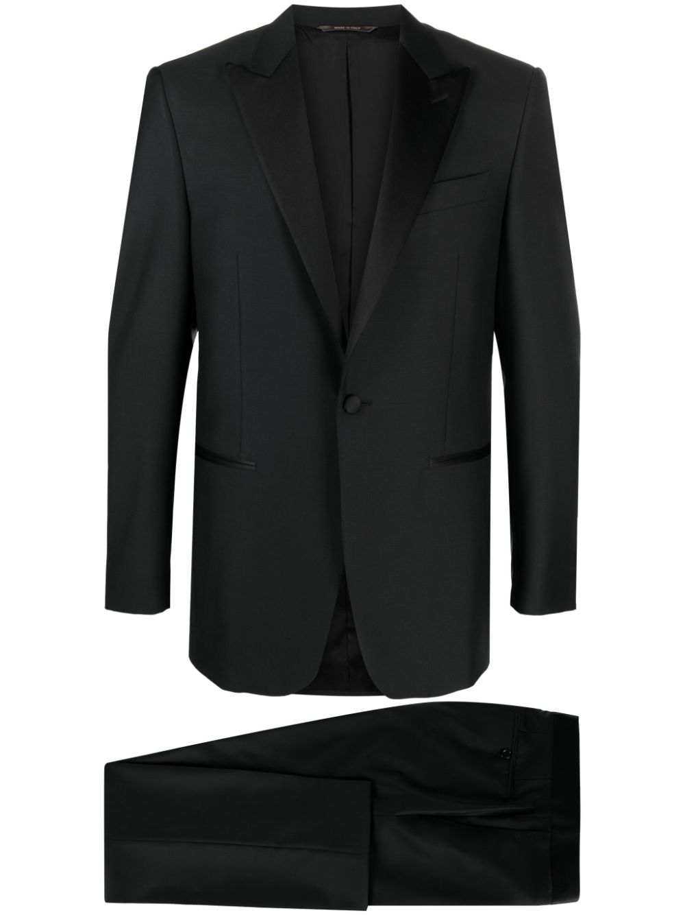 Canali single-breasted wool suit - Black von Canali