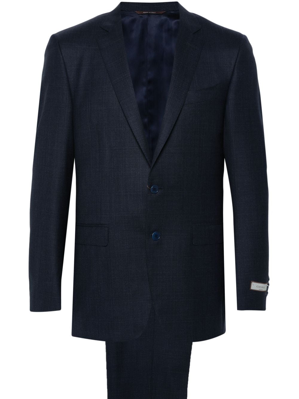 Canali single-breasted wool suit - Blue von Canali