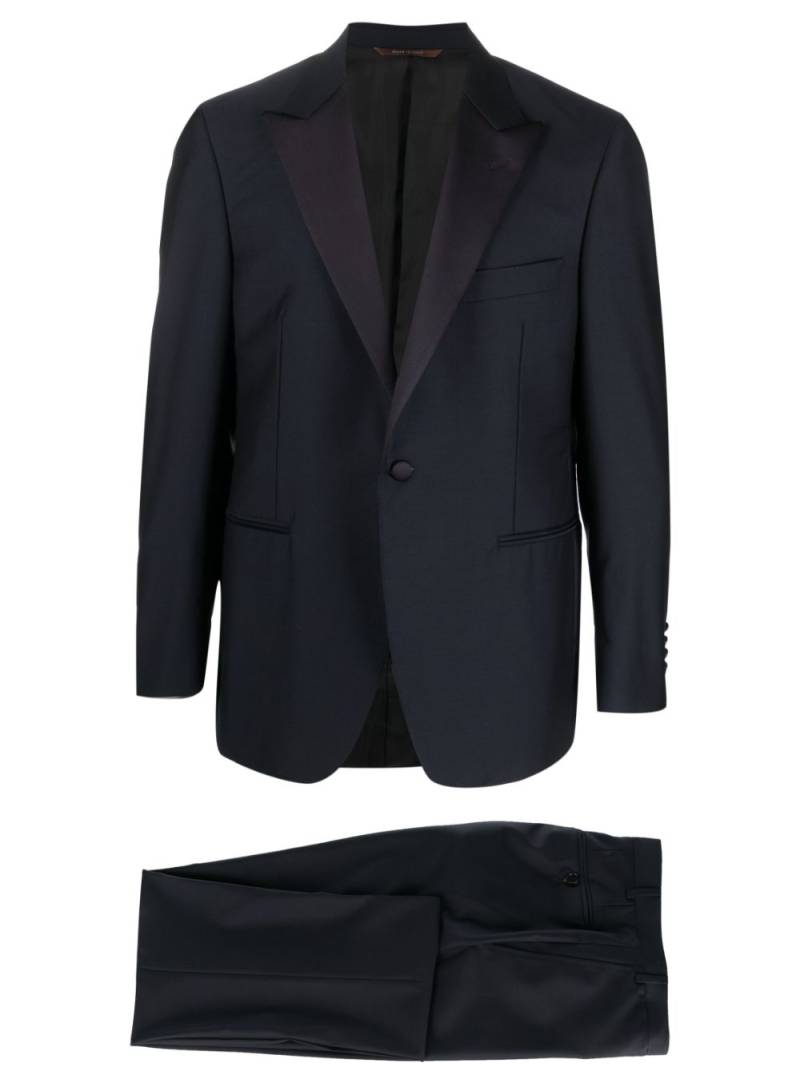 Canali single-breasted wool suit - Blue von Canali