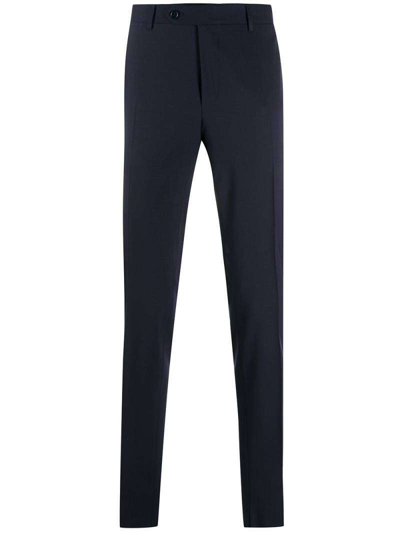 Canali slim-fit tailored trousers - Blue von Canali