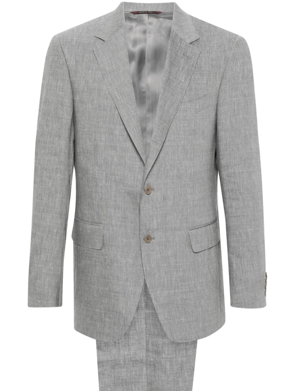 Canali slub-texture suit - Grey von Canali