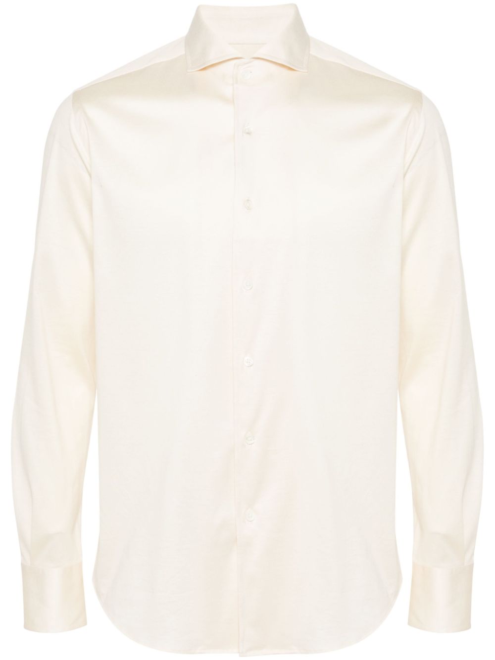 Canali spread-collar cotton shirt - Neutrals von Canali