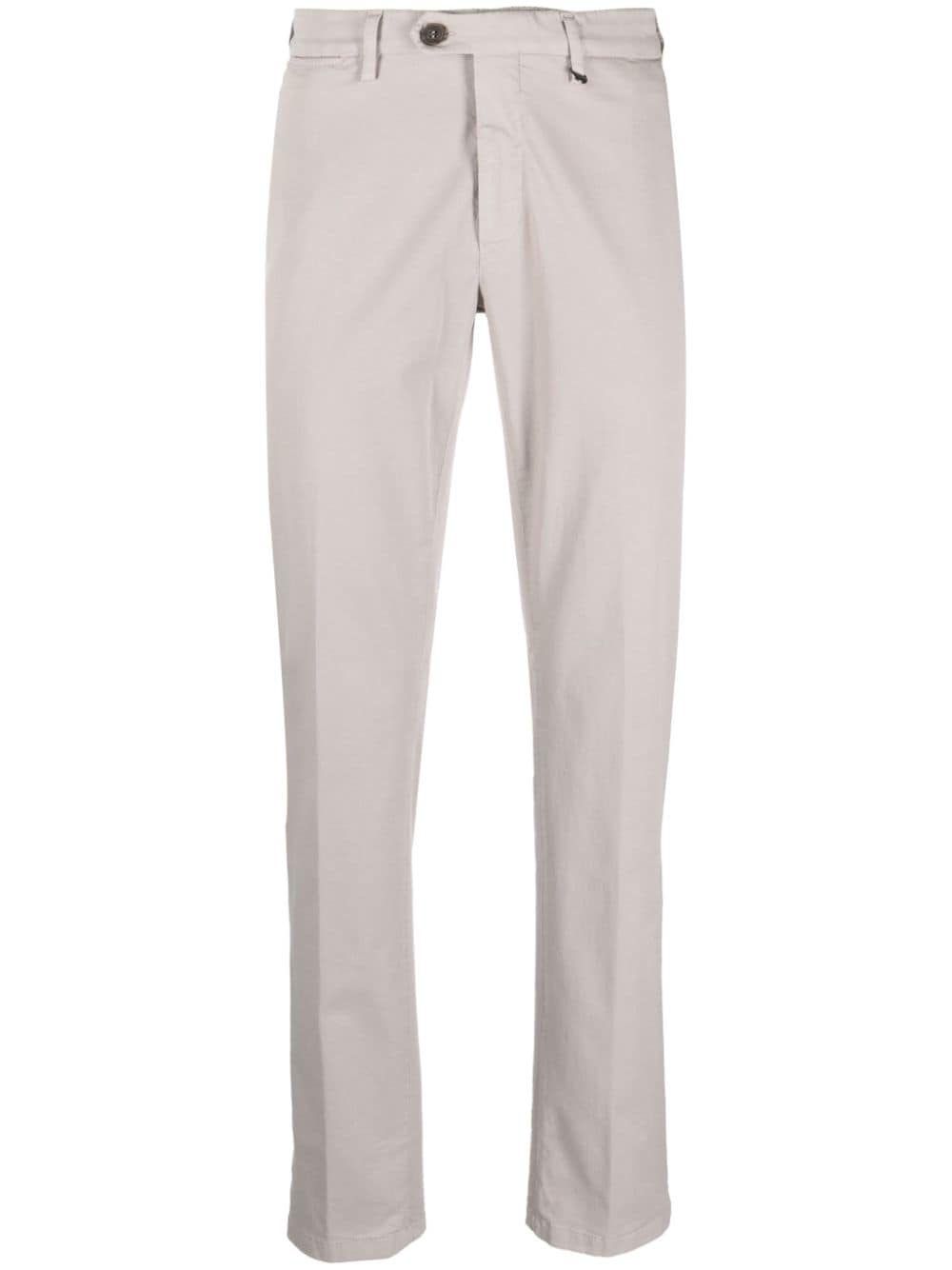 Canali straight-leg chino trousers - Grey von Canali