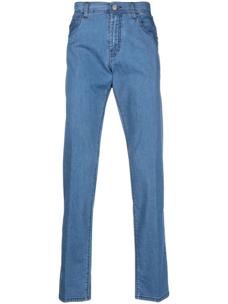 Canali straight-leg denim jeans - Blue von Canali