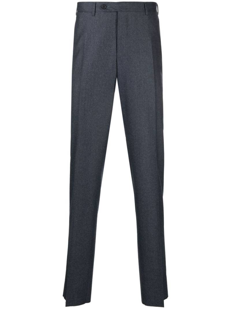 Canali straight-leg wool trousers - Blue von Canali