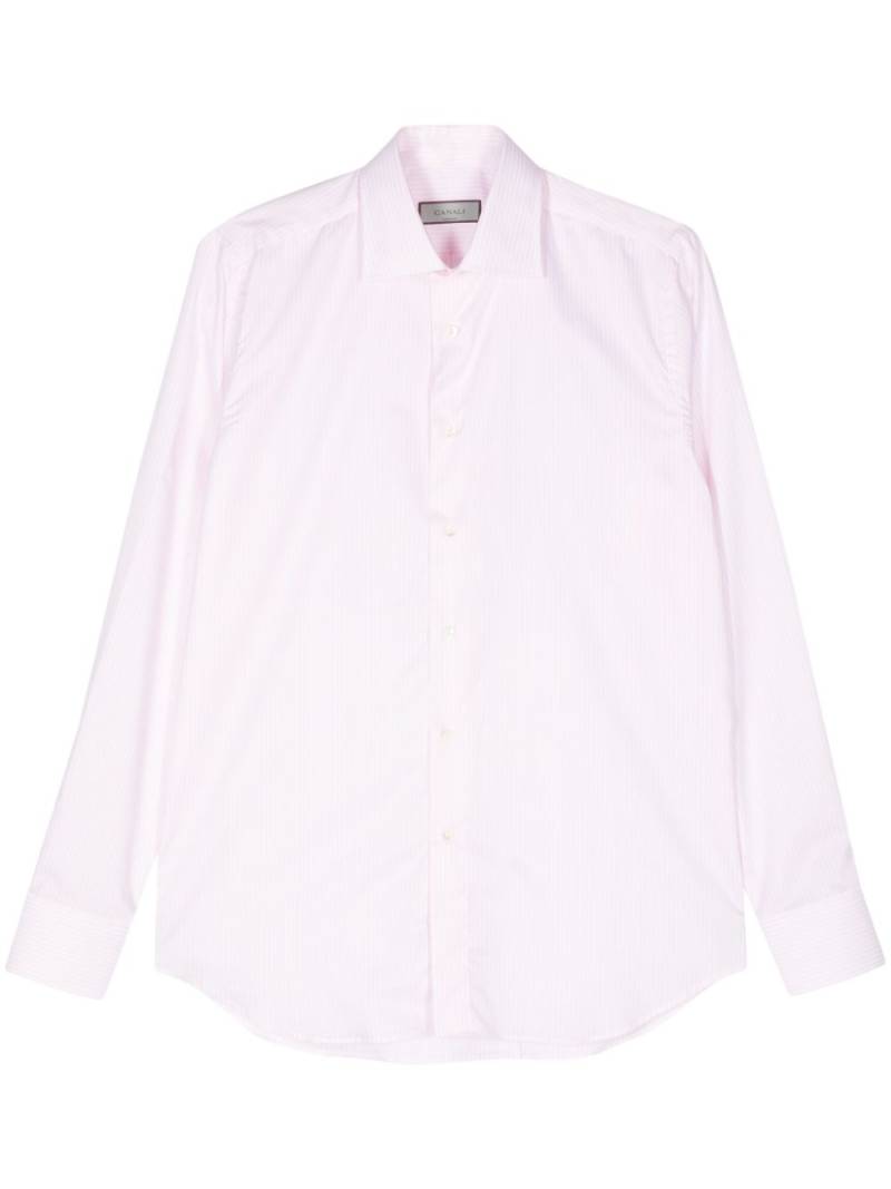 Canali striped cotton shirt - Pink von Canali