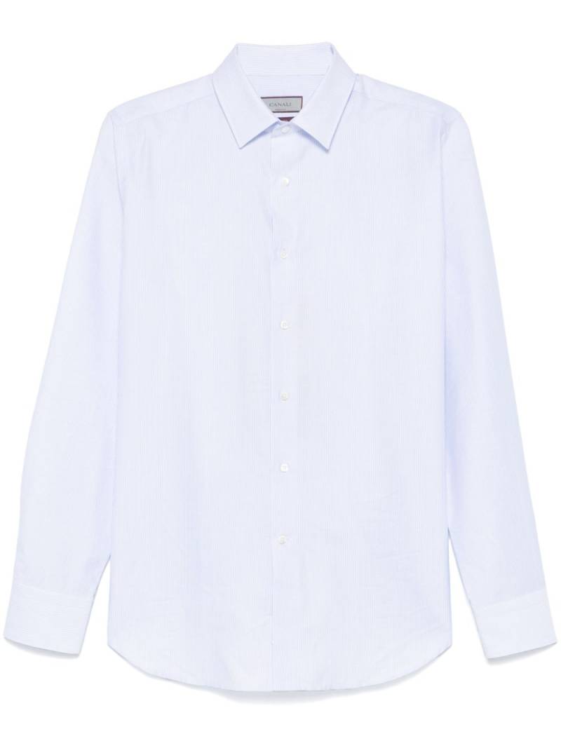 Canali striped shirt - Blue von Canali