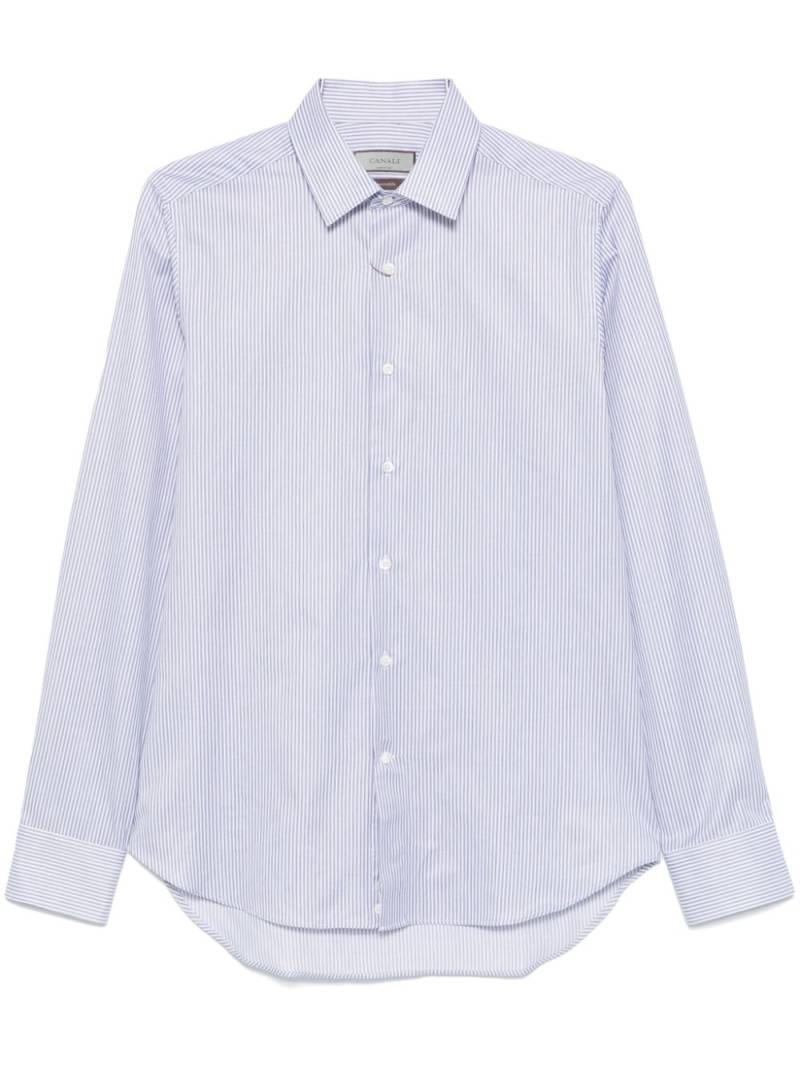 Canali striped shirt - Blue von Canali