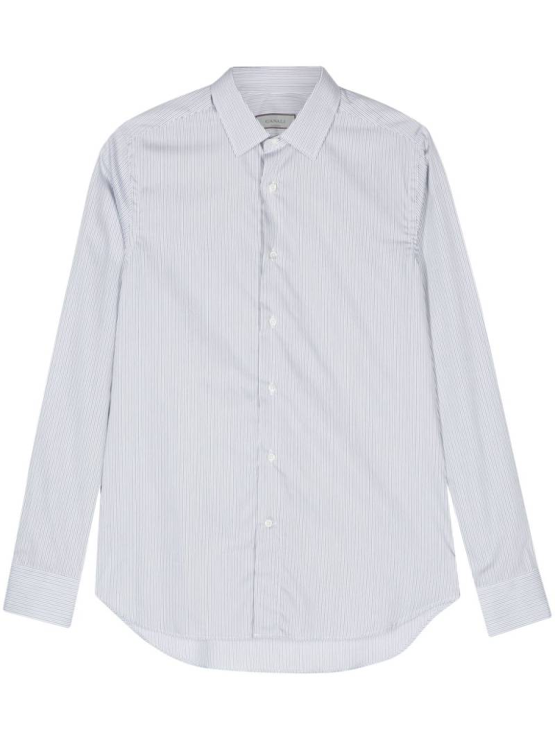 Canali striped shirt - Green von Canali