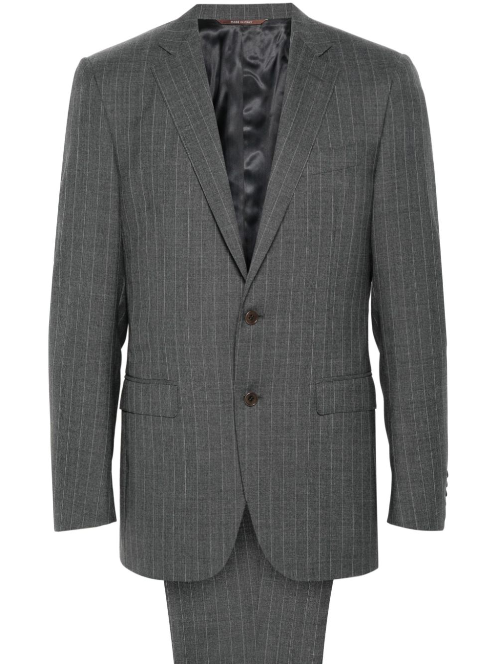 Canali striped single-breasted suit - Grey von Canali