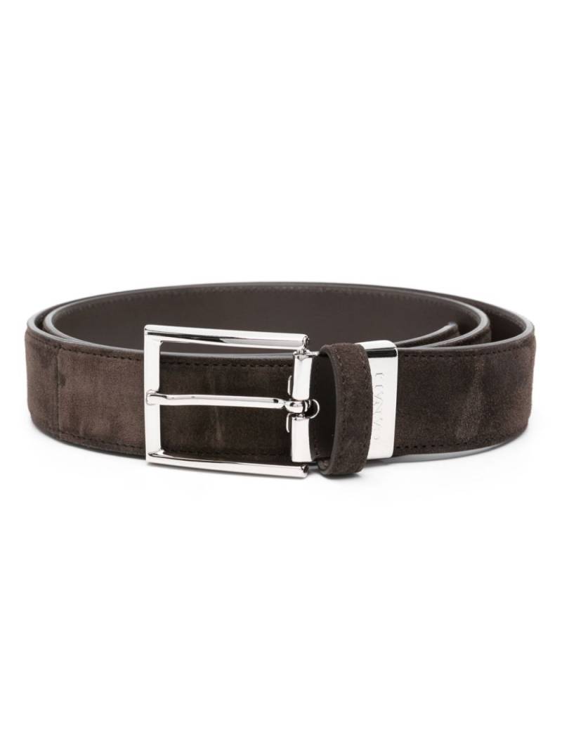 Canali suede buckle belt - Brown von Canali