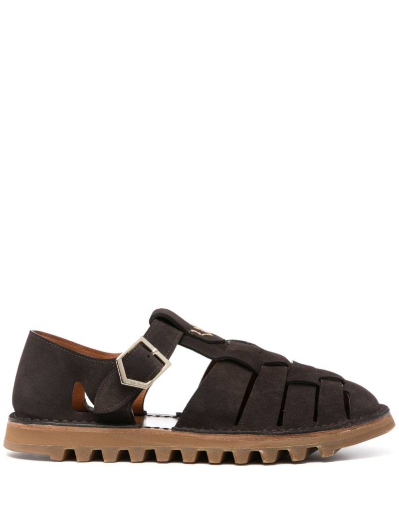 Canali suede sandals - Brown von Canali