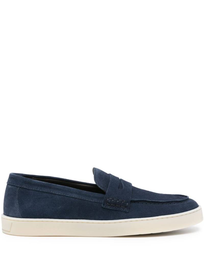 Canali suede slip-on loafers - Blue von Canali