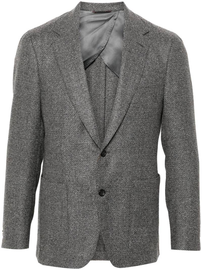 Canali textured single-breasted blazer - Grey von Canali