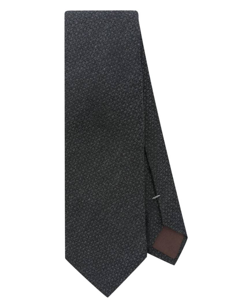 Canali textured tie - Grey von Canali