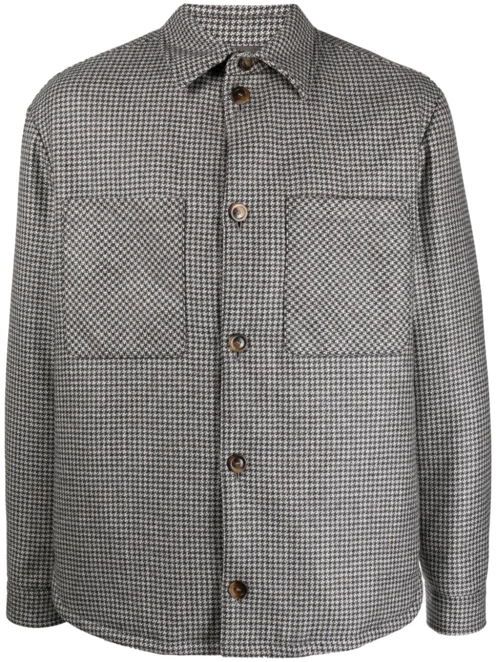 Canali tweed shirt jacket - Grey von Canali