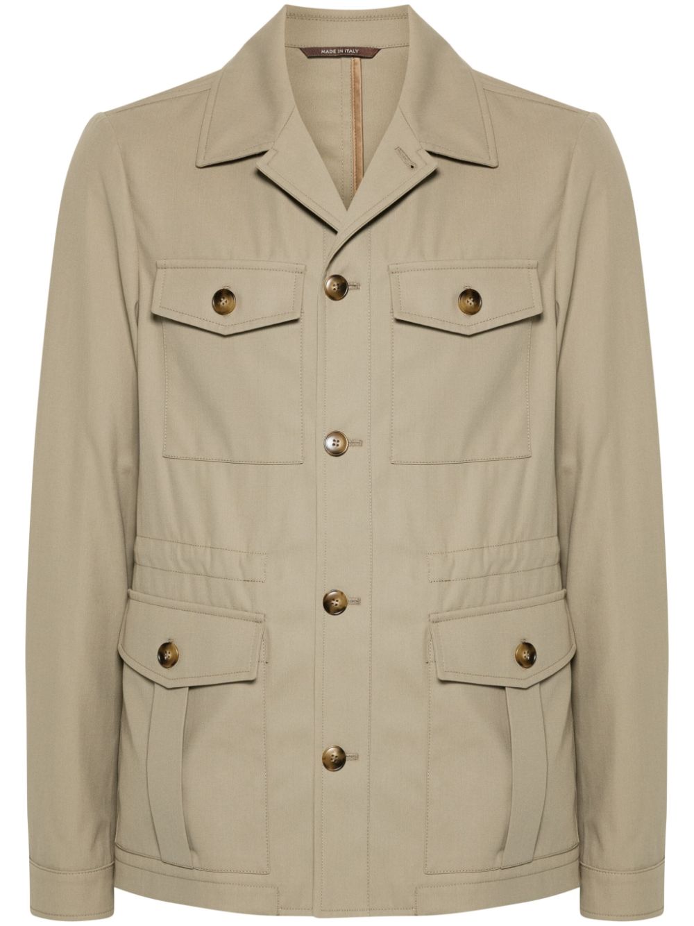 Canali twill military jackets - Brown von Canali