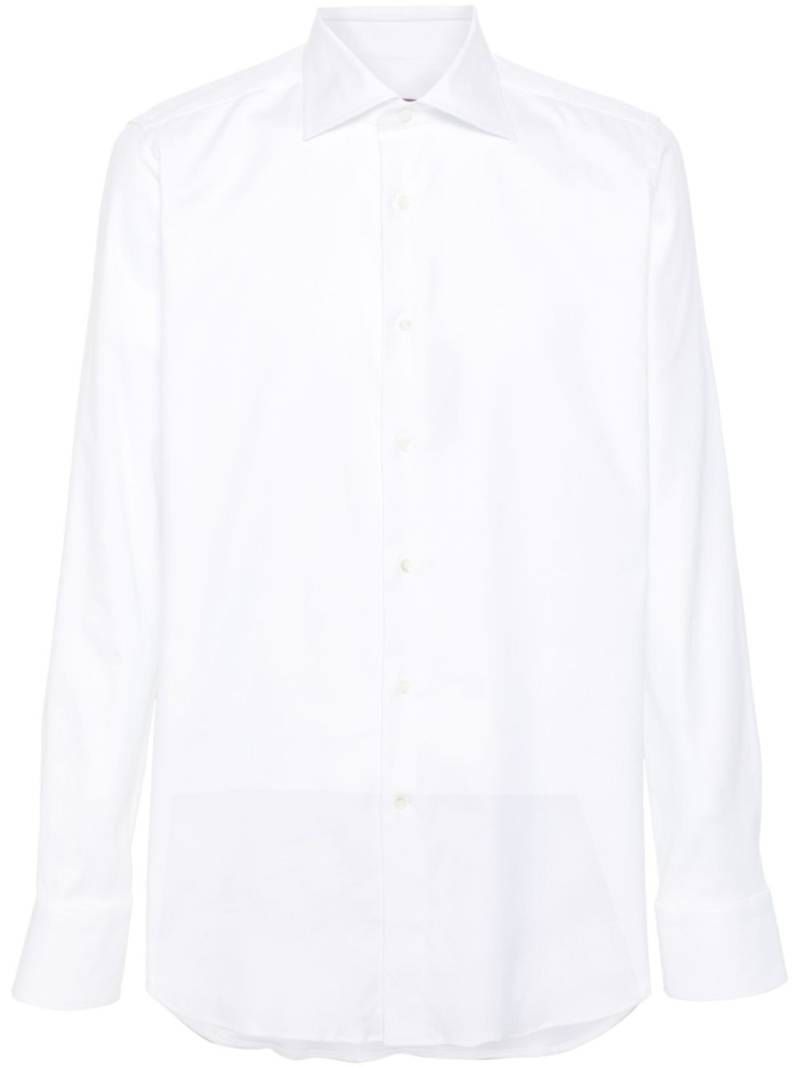 Canali twill shirt - White von Canali