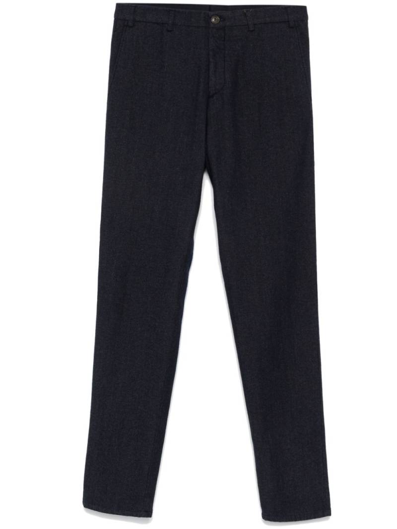 Canali twill trousers - Blue von Canali