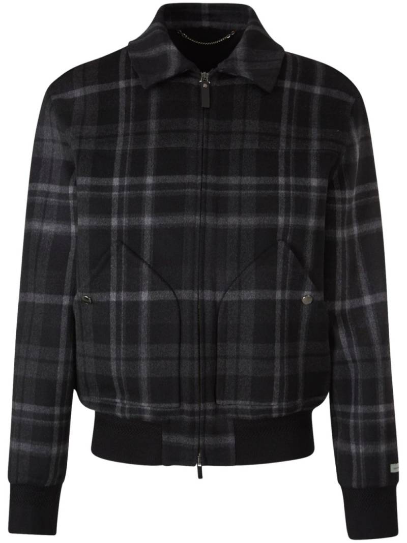 Canali wool-cashmere bomber jacket - Black von Canali