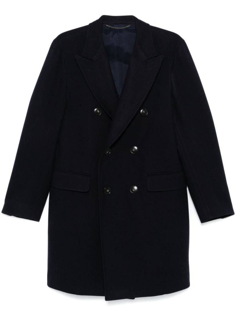 Canali wool coat - Blue von Canali