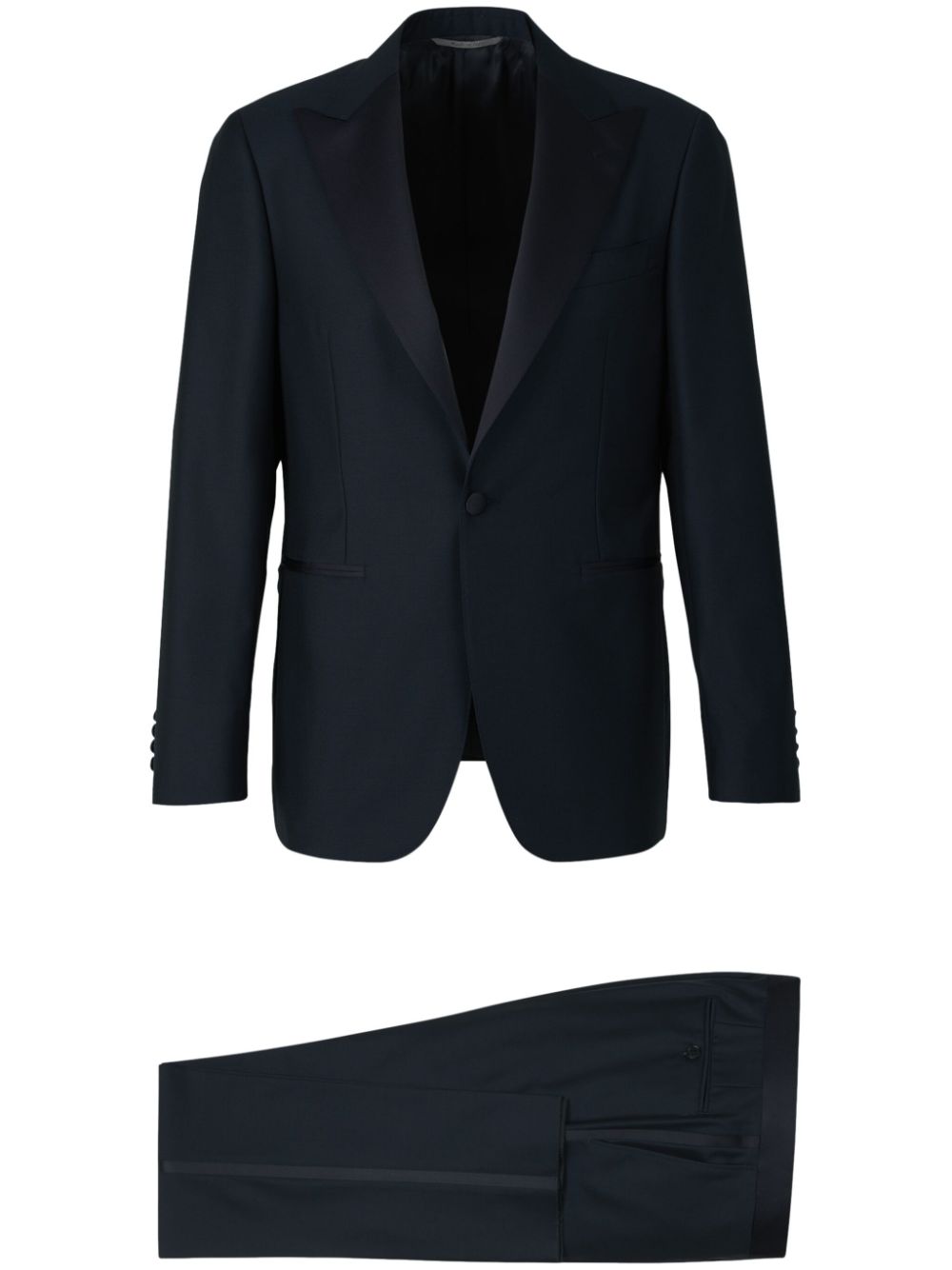 Canali wool single-breasted suit - Black von Canali