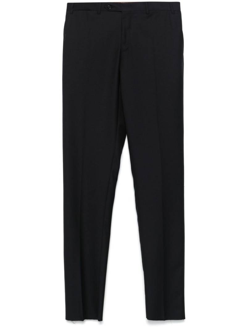 Canali wool tailored trousers - Blue von Canali