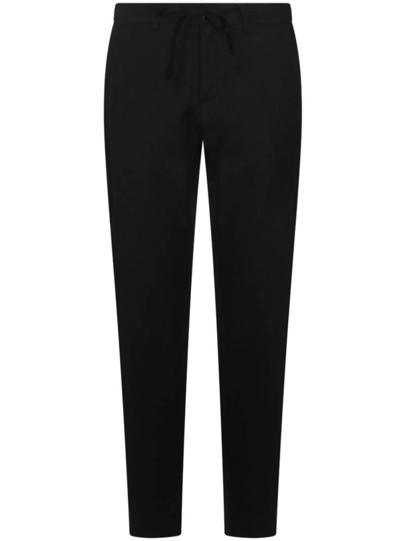 Canali wool tapered trousers - Black von Canali