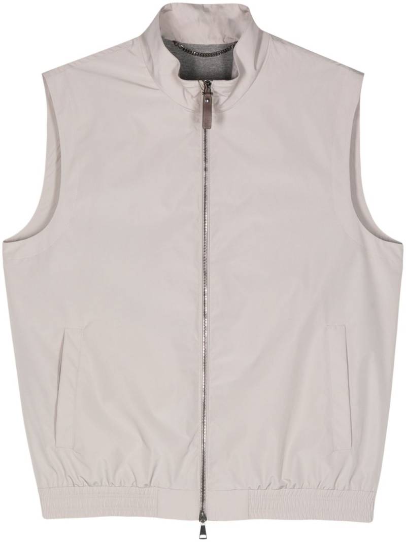 Canali zip-up gilet - Neutrals von Canali