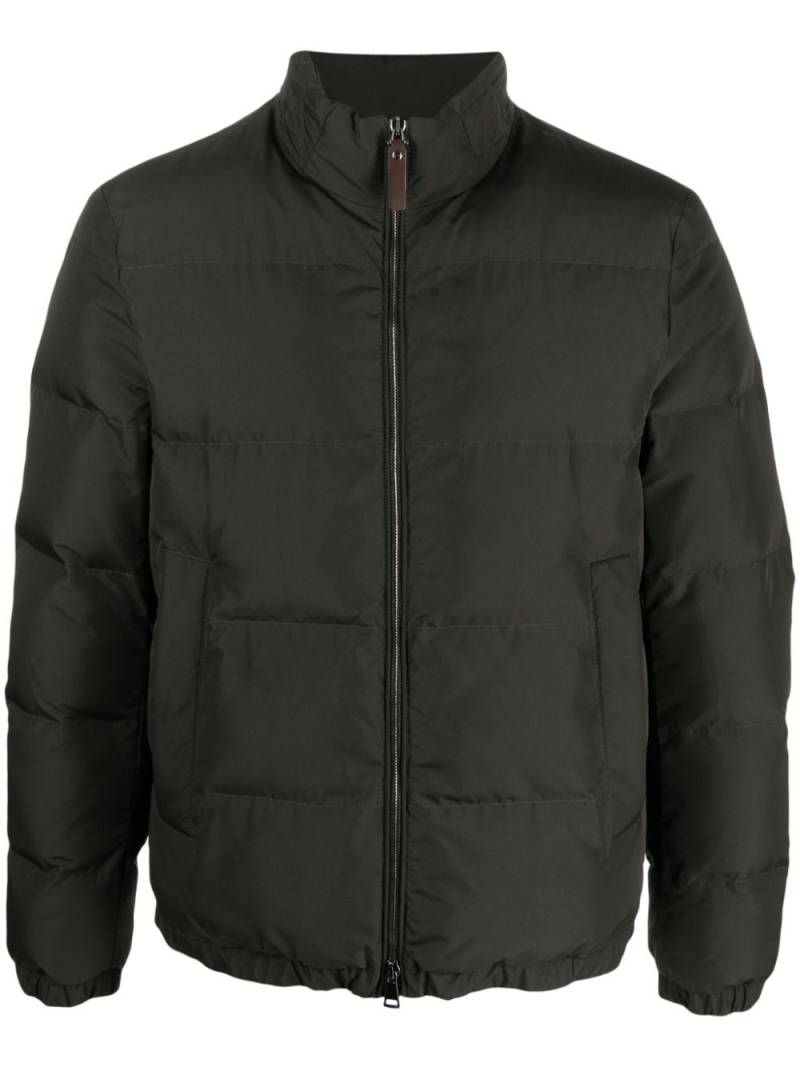 Canali zip-up padded jacket - Green von Canali