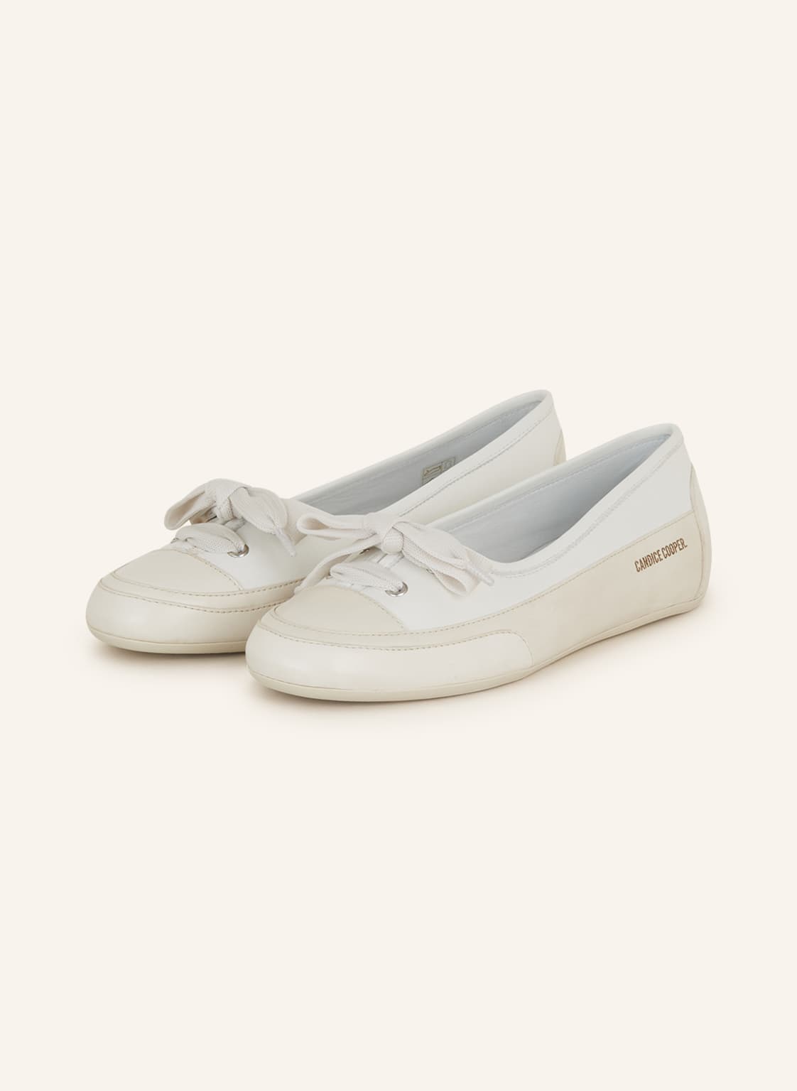 Candice Cooper Ballerinas Candy Bow weiss von Candice Cooper