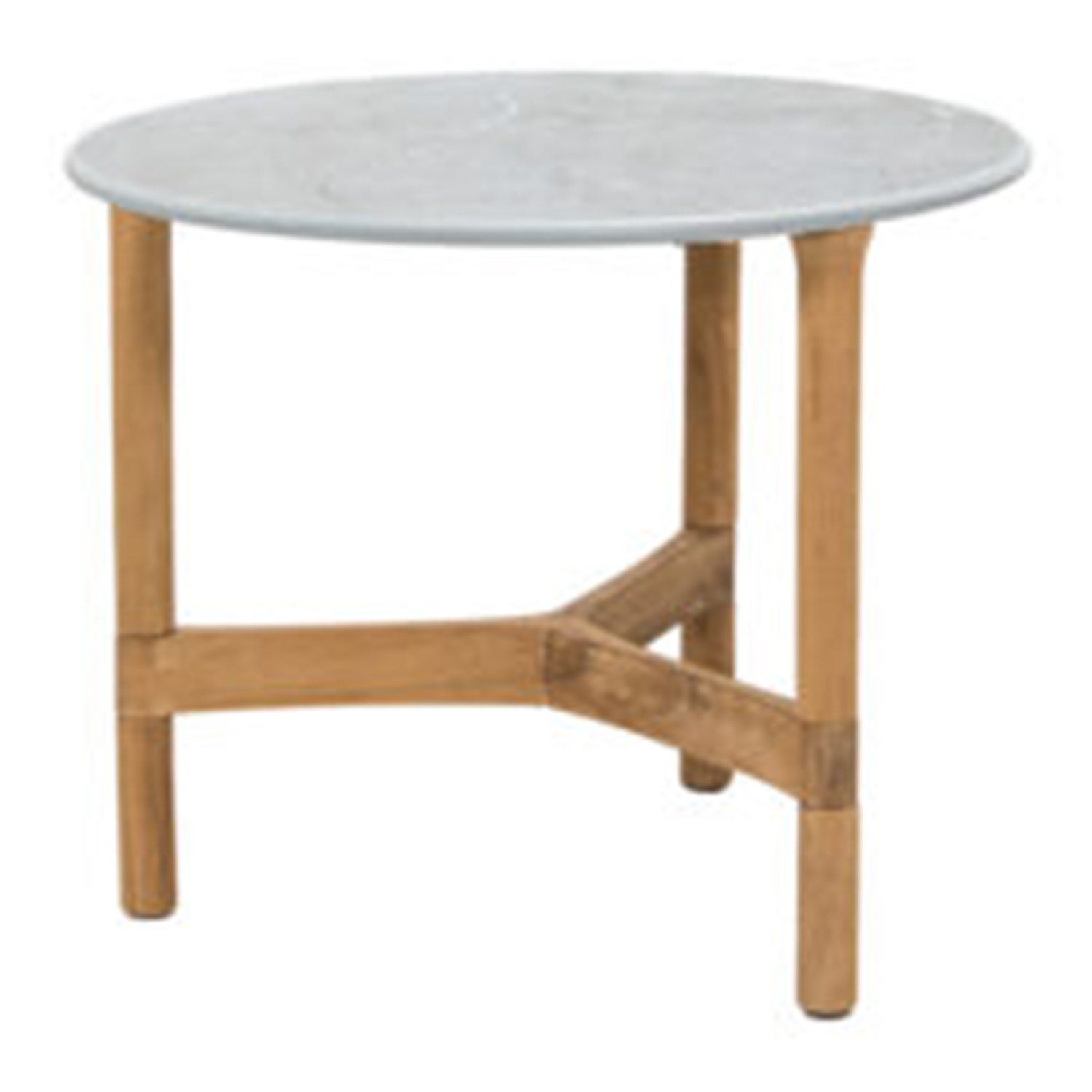 Twist Teak Couchtisch, Grösse d. 70 cm, Tischplatte fossil keramik, grey Twist Teak Couchtisch, Grösse d. 70 cm, Tischplatte fossil keramik, grey von Cane-line