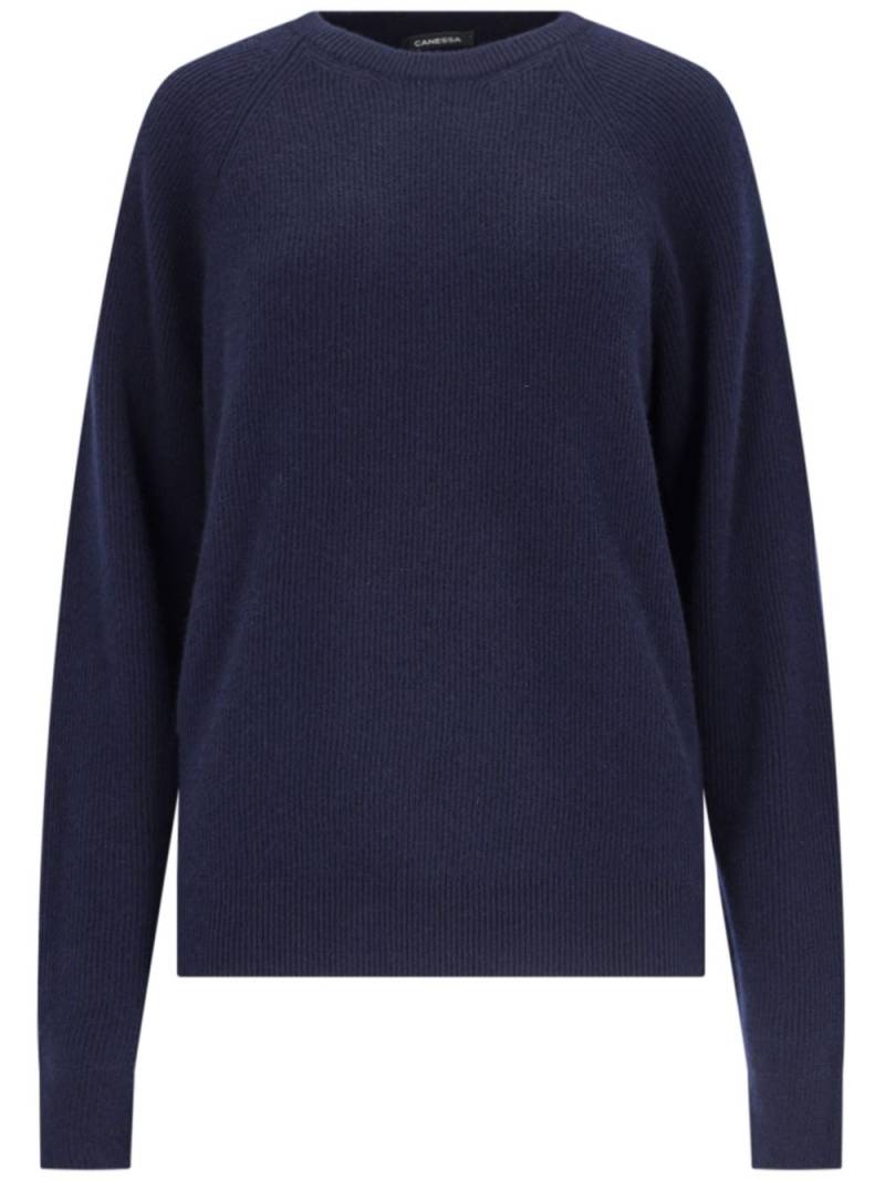 Canessa cashmere sweater - Blue von Canessa