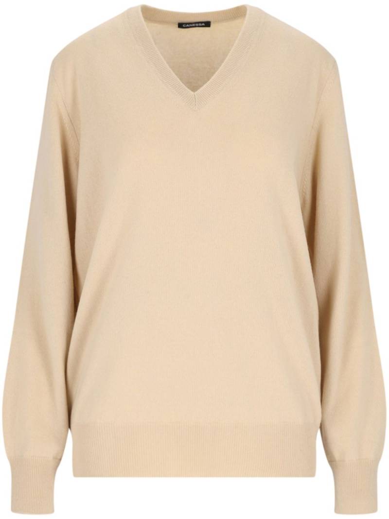 Canessa cashmere sweater - Neutrals von Canessa