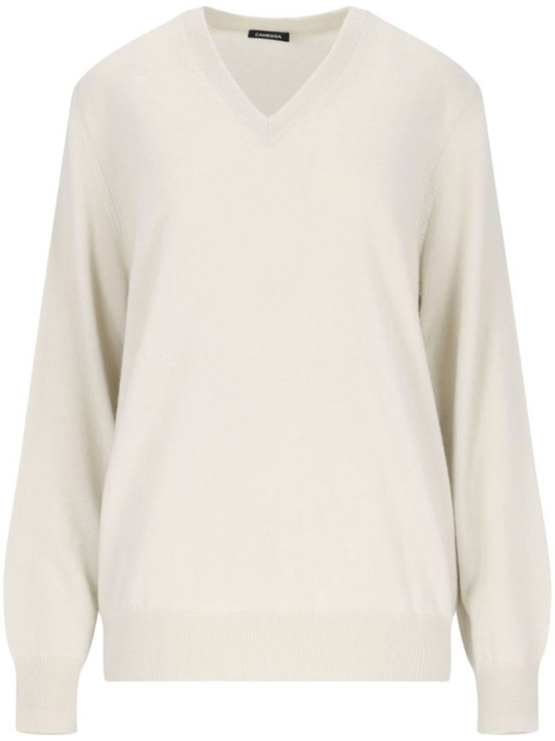 Canessa cashmere sweater - Neutrals von Canessa