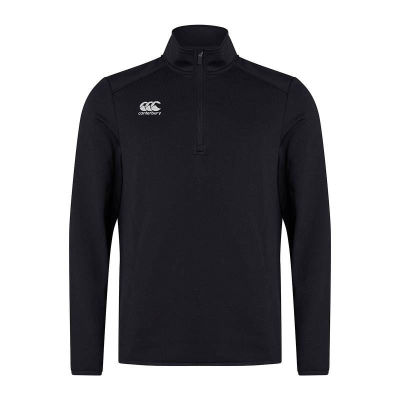 Canterbury - Club Zip Neck Track Top, für Herren, Schwarz, Größe L von Canterbury