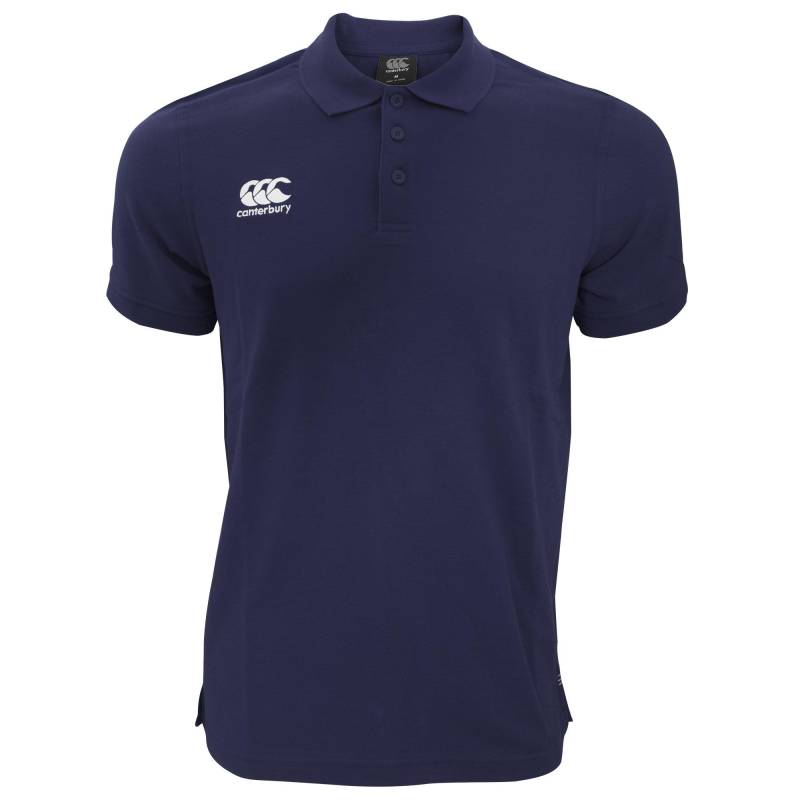 Canterbury - Waimak Kurzarm Pique Polo, für Herren, Marine, Größe L von Canterbury