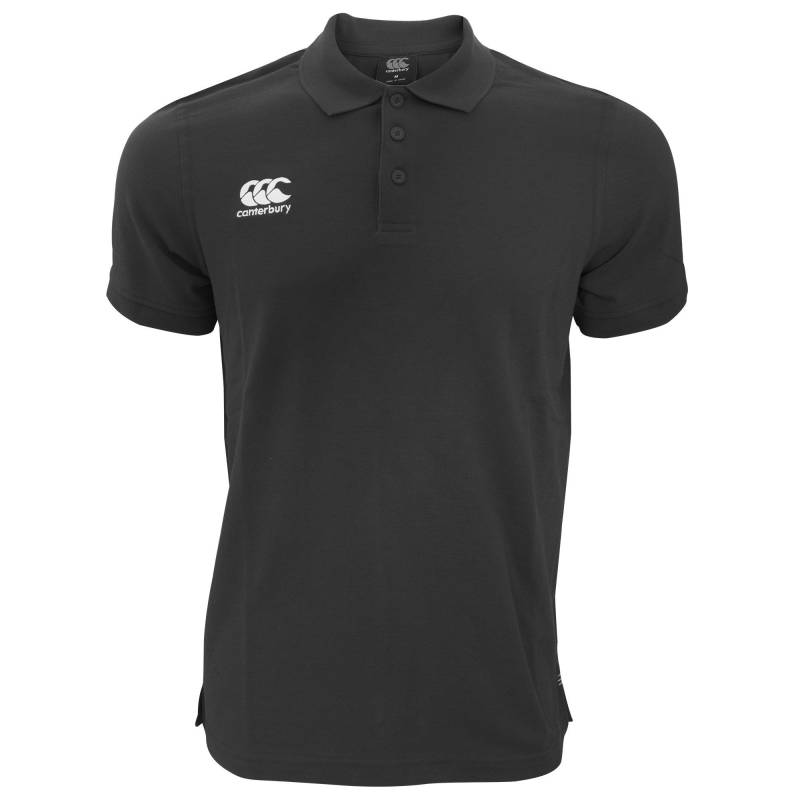 Waimak Kurzarm Pique Polo Herren Schwarz 3XL von Canterbury