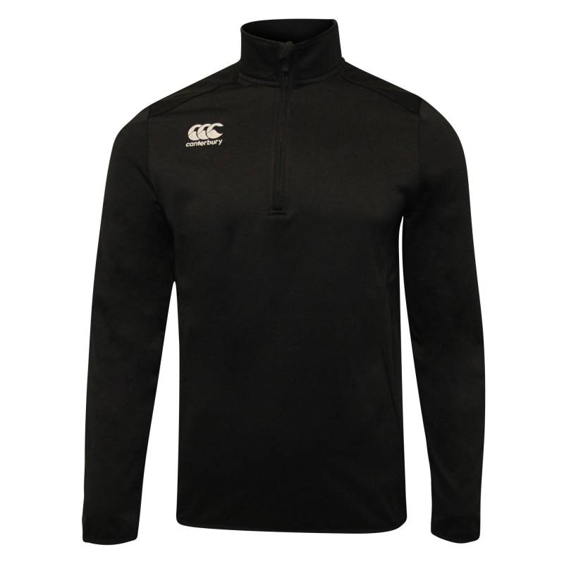 Club Zip Neck Track Top Herren Schwarz XL von Canterbury